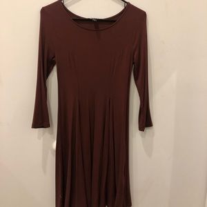 Forever 21 midi dress in burgundy